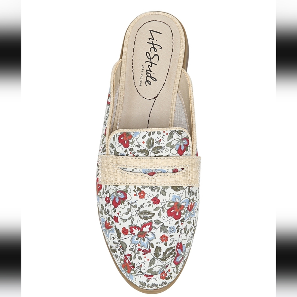 Life Stride Red Multicolor Floral Margot Mule - Women 8.5 M